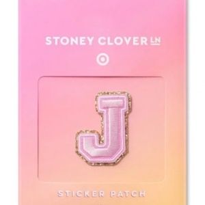 NEW STONEY CLOVER LANE X TARGET PINK & GOLD GLITTER "J' PATCH